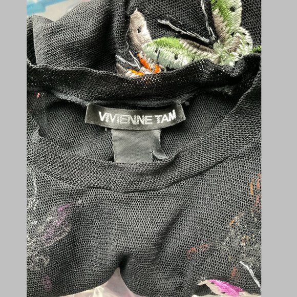 Sheer Vivienne Tam Butterfly Print top ASO Rochelle in The Craft - Picture 5 of 5